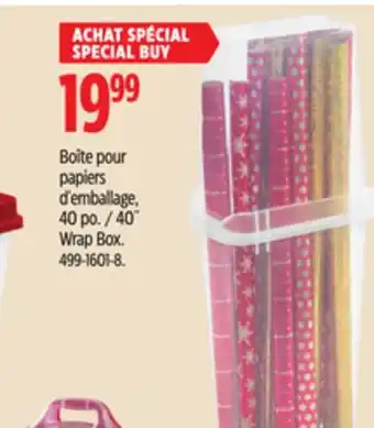 Canadian Tire Sterilite 40˝ wrap box offer