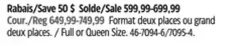 Canadian Tire Serta full or queen size offer