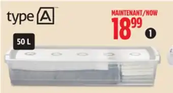 Canadian Tire Type a clarity under-bed storage container offer