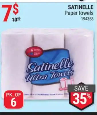 Rossy Satinelle paper towels offer