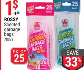 Rossy Rossy scented garbage bags offer