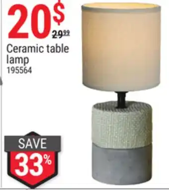 Rossy Ceramic table lamp offer