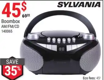 Rossy Sylvania boombox am/fm/cd offer