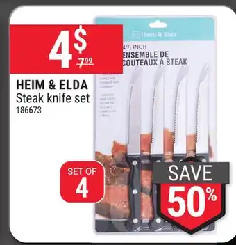 Rossy Heim & elda steak knife set offer