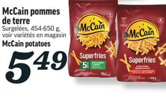 Marché Richelieu Pommes de terre mccain | mccain potatoes offer