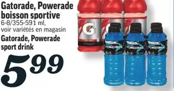 Marché Richelieu Gatorade, powerade boisson sportive | gatorade, powerade sport drink offer