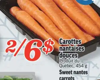 Marché Richelieu Carottes nantaises douces | sweet nantes carrots offer