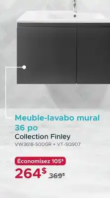 Bath Depot Meuble-lavabo mural 36 po collection finley offer