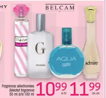 Uniprix Belcam fragrances sélectionnées/selected fragrances offer