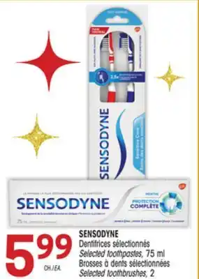 Uniprix Sensodyne dentifrices sélectionnés/selected toothpastes,/brosses à dents sélectionnées/selected toothbrushes offer