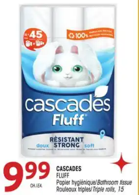Uniprix Cascades fluff papier hygiénique/bathroom tissue offer