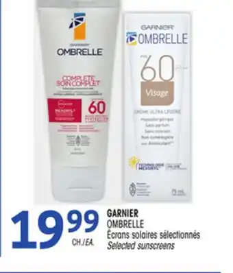 Uniprix Garnier ombrelle écrans solaires sélectionnés/selected sunscreens offer