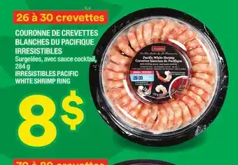 Super C Couronne de crevettes blanches du pacifique irresistibles | irresistibles pacific white shrimp ring offer