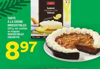 Super C Tarte à la crème irresistibles | irresistibles cream pie offer