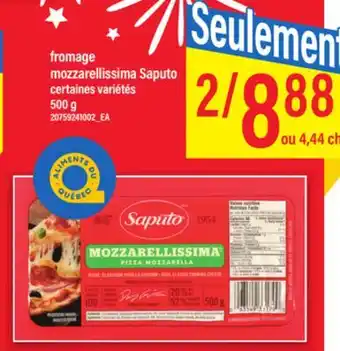 Maxi Fromage mozzarellissima saputo,500 g offer
