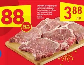 Maxi Côtelettes de longe de porc, combinaison de coupes offer