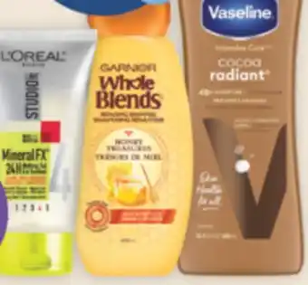 Brunet Garnier, l'oréal, vaseline produits sélectionnés offer