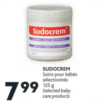 Brunet Sudocrem soins pour bébés sélectionnés offer
