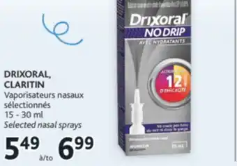 Brunet Drixoral, claritin vaporisateurs nasaux sélectionnés offer