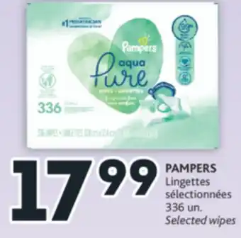 Brunet Pampers lingettes sélectionnées offer