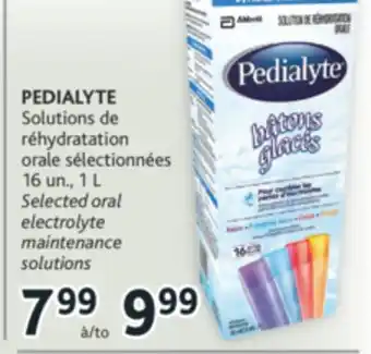 Brunet Pedialyte solutions de réhydratation orale sélectionnées offer