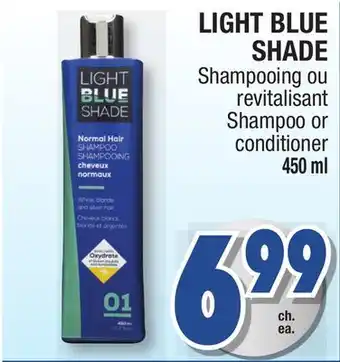 Jean Coutu Light blue shade shampoo or conditioner offer