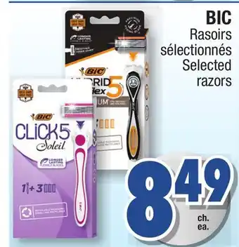 Jean Coutu Bic selected razors offer