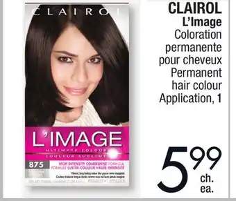 Jean Coutu Clairol l'image permanent hair colour offer