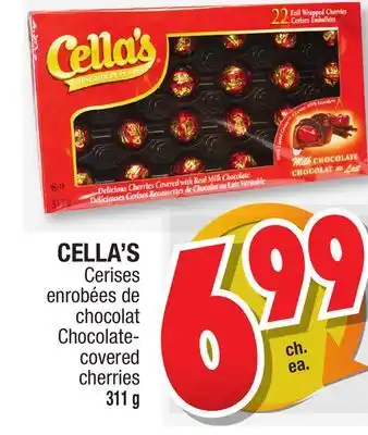 Jean Coutu Cella's chocolate- covered cherries offer