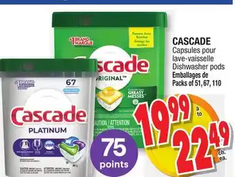 Jean Coutu Cascade dishwasher pods offer