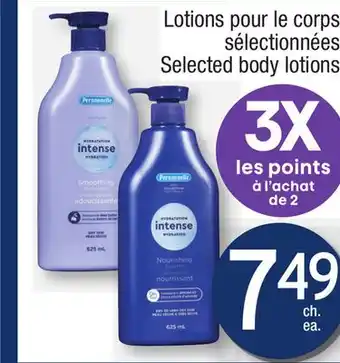 Jean Coutu Personnelle selected body lotions offer