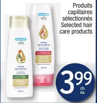 Jean Coutu Personnelle selected hair care products offer