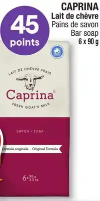 Jean Coutu Caprina bar soap offer