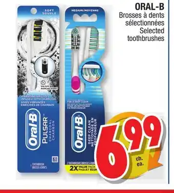 Jean Coutu Oral-b selected toothbrushes offer