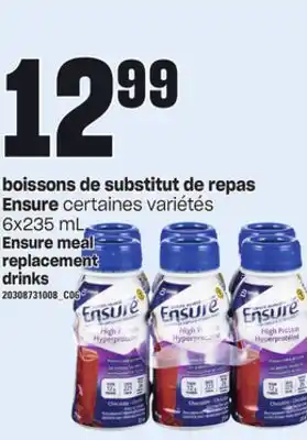 Provigo Boissons de substitut de repas ensure, 6x235 ml offer