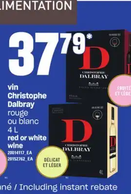 Provigo Vin christophe dalbray, 4 l offer