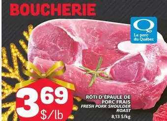 Marché Bonichoix Fresh pork shoulder roast offer