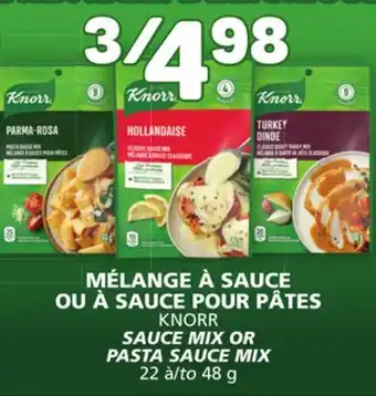 Marché Bonichoix Knorr sauce mix or pasta sauce mix offer