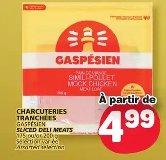 Marché Bonichoix Gaspésien sliced deli meats offer