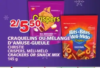Marches Tradition Christie crackers or snack mix offer