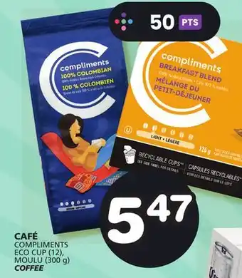 Marches Tradition Compliments eco cup (12), moulu (300 g) coffee offer