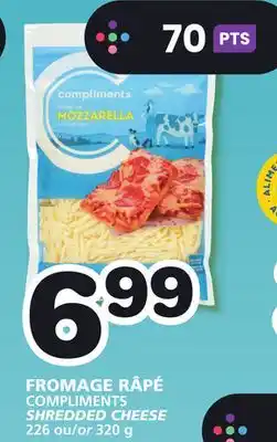 Marches Tradition Compliments shredded cheese offer