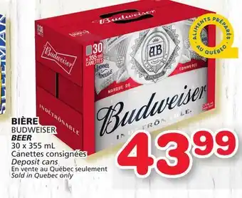 Marches Tradition Budweiser beer offer