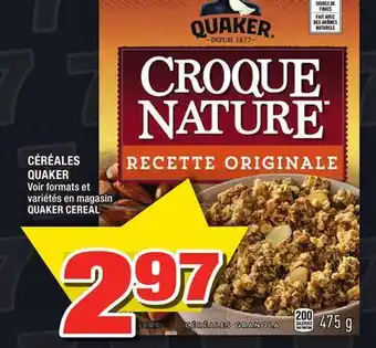 Super C Céréales quaker | quaker cereal offer