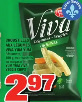 Super C Croustilles aux légumes viva yum yum | yum yum viva veggie chips offer