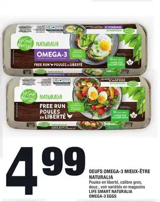 Super C Oeufs omega-3 mieux-être naturalia | life smart naturalia omega-3 eggs offer
