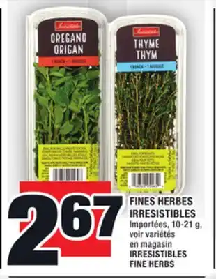 Super C Fines herbes irresistibles | irresistibles fine herbs offer