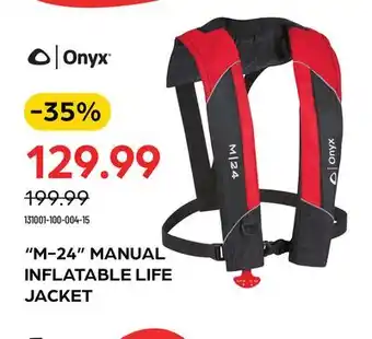Pronature M-24 manual inflatable life jacket offer