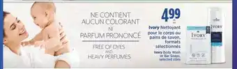 Jean Coutu Ivory body wash or bar soaps, selected sizes offer