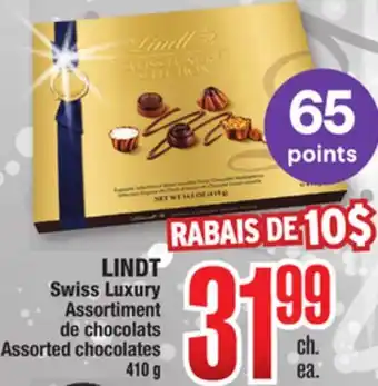 Jean Coutu Lindt swiss luxury assorted chocolates offer